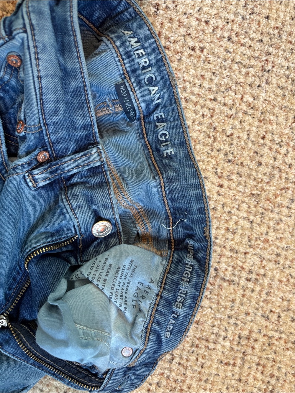 American Eagle Outfitters Distressed Flare Jeans - Picture 3 of 4